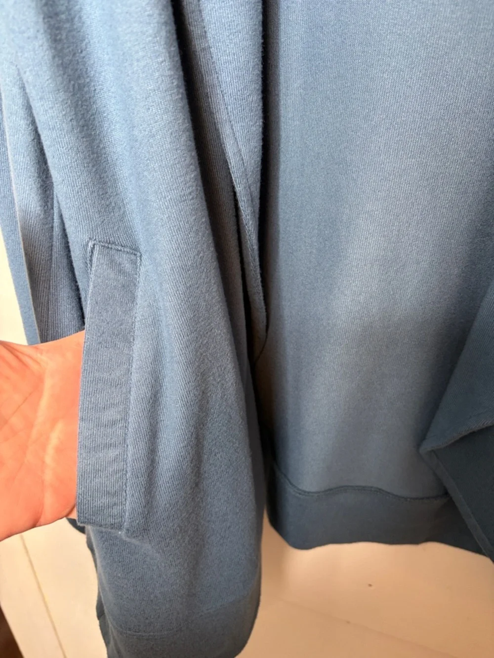Softies Spring Lake Blue Cardigan Sz Medium Comfy Cozy Casual Thumb Holes